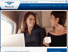 Tablet Screenshot of directair-flights.com